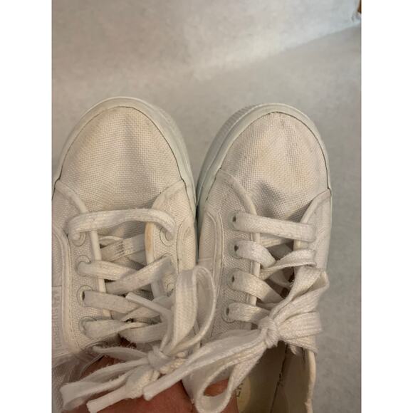 SuperGA Super Platform Canvas Sneakers White Women's Size 7 - Picture 6 of 10